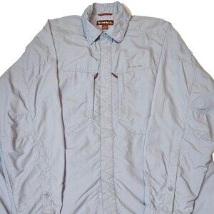 Simms Shirt Mens XL No Fly Zone Cor3 Fishing Outdoor Lightweight Pockets
